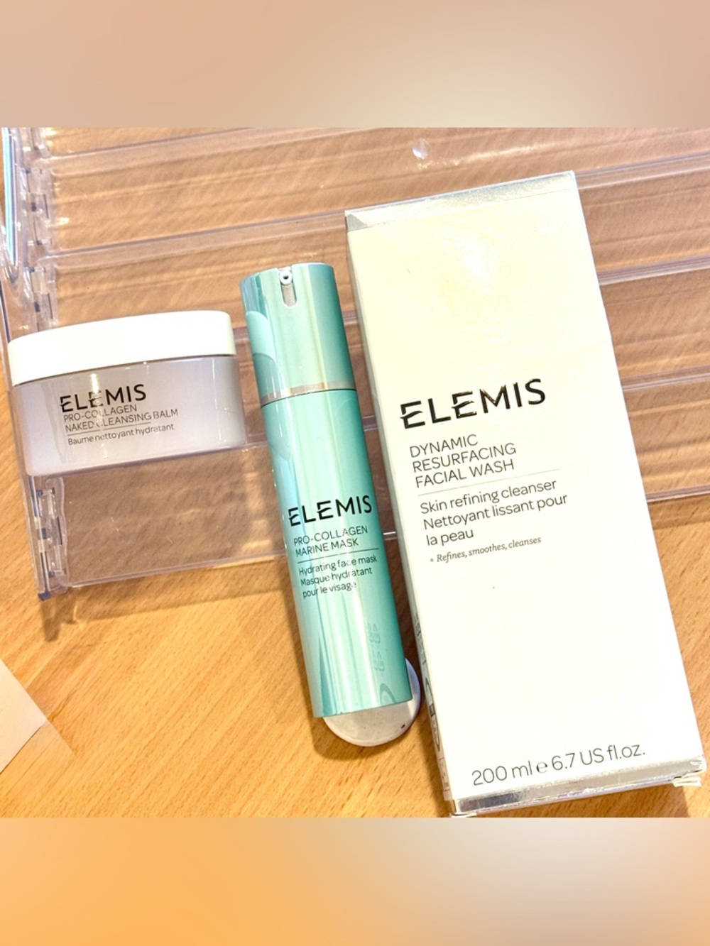 Elemis Pro-Collagen Set – Marine Mask + Resurfacing Wash + Naked Cleansing Balm